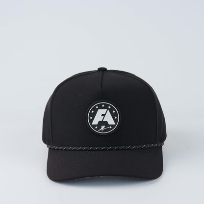 FOA rubber stamp rope hat (black)
