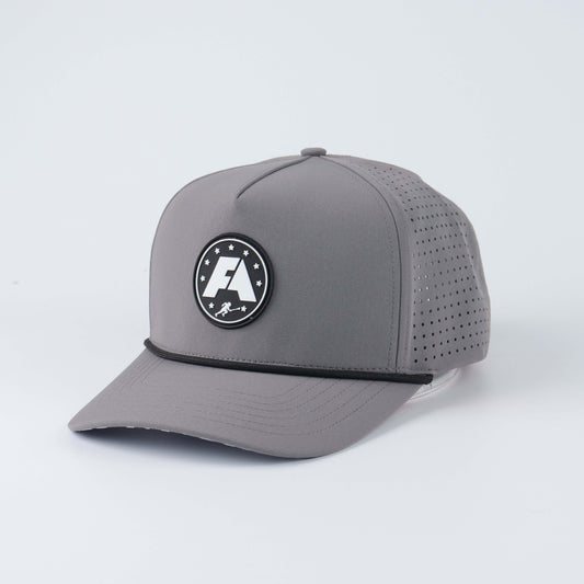FOA rubber stamp rope hat (gray)