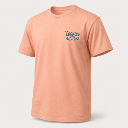 Look Off Academy T - Peach, front view