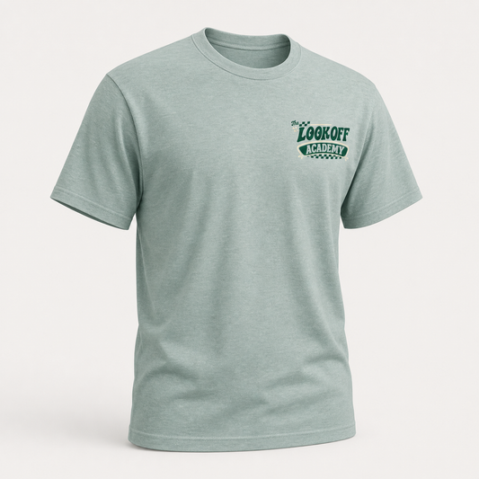Look Off Academy T - Seafoam / Cream, front view